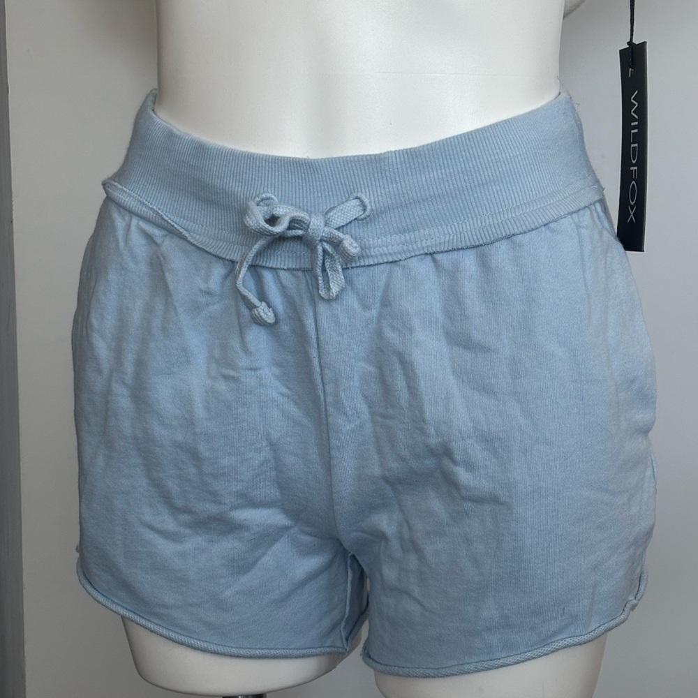 BP Light Blue Ribbed Waist Athletic Sweat Shorts NWOT